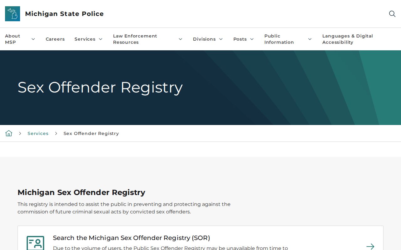 West Bloomfield Township neighbors safety research using Michigan PSOR search information